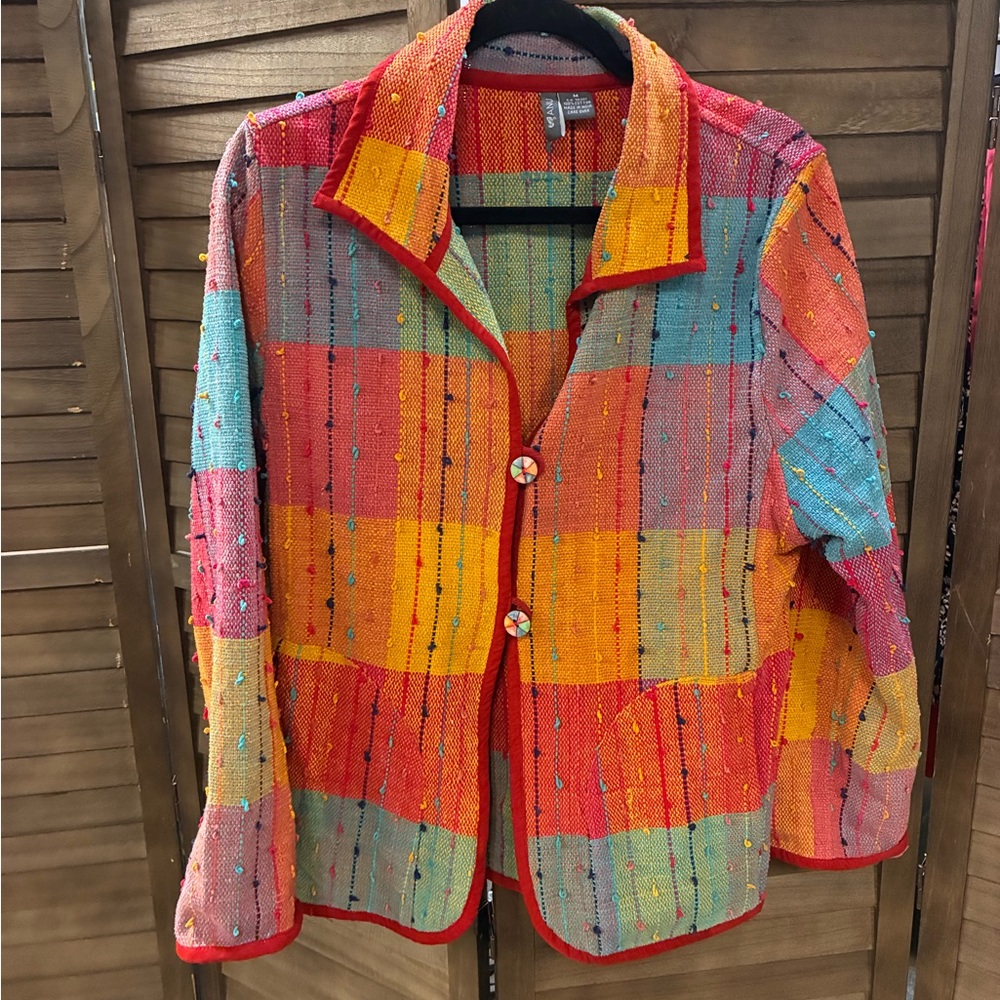 Multicolor Patchwork Women's Anu Blazer - image 1